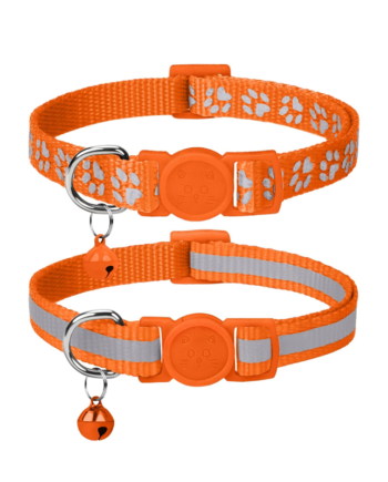 2-Pack Breakaway Reflective Cat Collars Orange