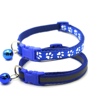 2-Pack Reflective Puppy and Kitten Collars Blue